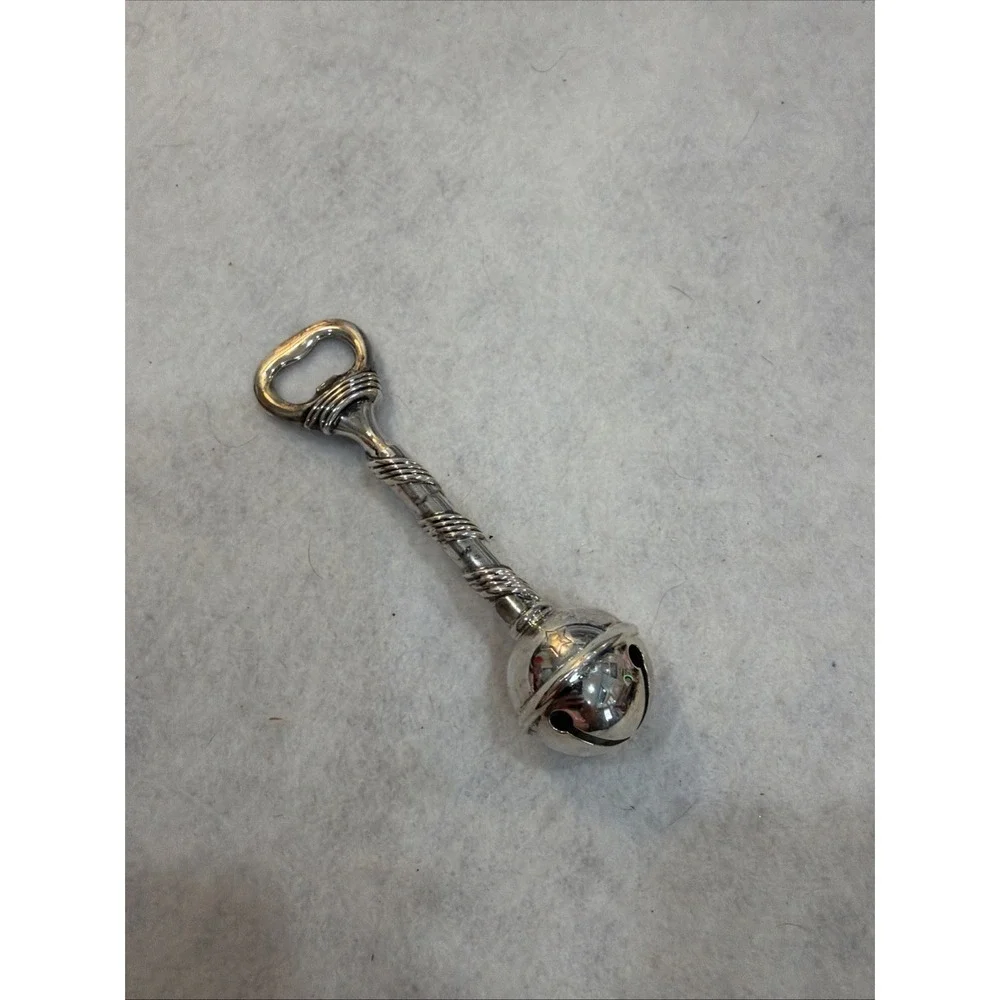 Neiman‎ Marcus's Silver Plated Jingle Bell Bottle Opener 6.5